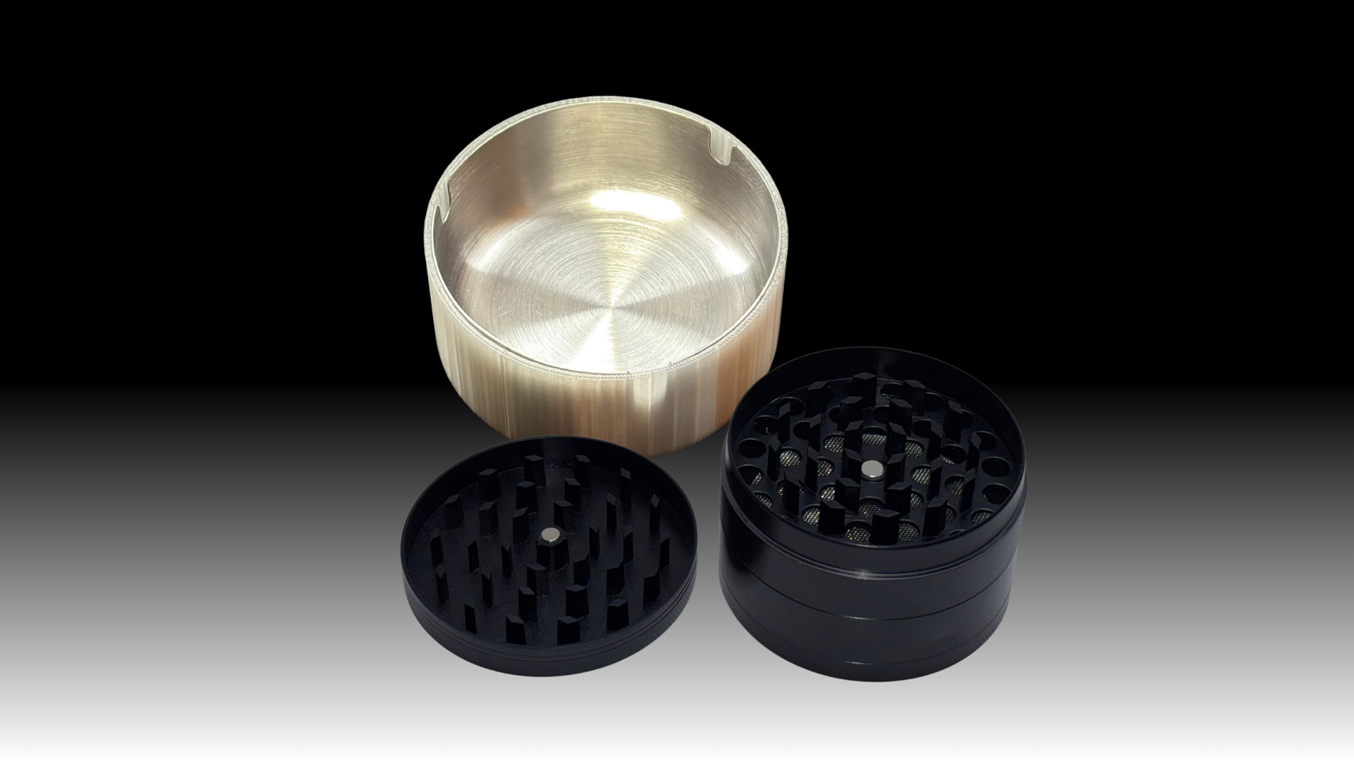 Cenicero y grinder de acero